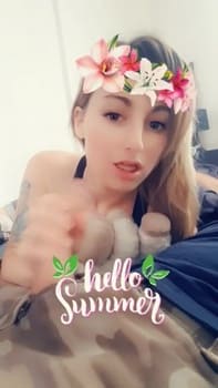 Sucking that dick while riding his face - Snapchat Porn