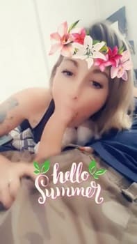 Sucking that dick while riding his face - Snapchat Porn