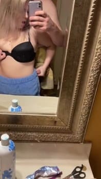 POV blowjob hot blonde gets throatpie - Chatroulette Porn