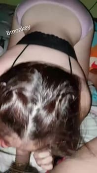 Smoking Periscope girlfriend deepthroat and cum swallow in the fitting room