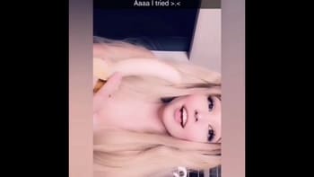 Cheating Skype teen sends pictures of herself to her husband while sucking and fucking