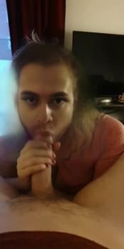 She is in love with suckling my dick - Bigo Porn