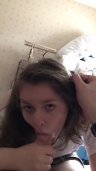 Slutty OnlyFans Step Sister Knows How To Give Deep Throat Blowjob