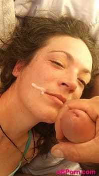 Sloppy blow job cumshot - Snapchat Porn