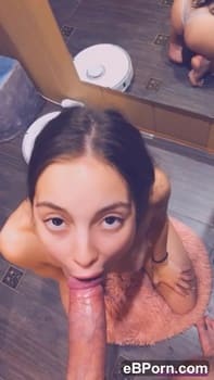 Sensual slow handjob and blowjob - Skype Porn