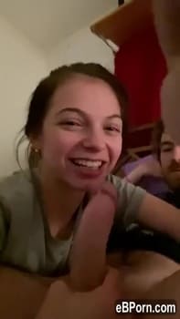 Fully Naked Outdoor Sex and Facial with people nearby - Chatroulette Porn