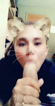 Quick blowjob with cum in mouth - Skype Porn