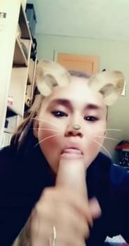 Quick blowjob with cum in mouth - Skype Porn