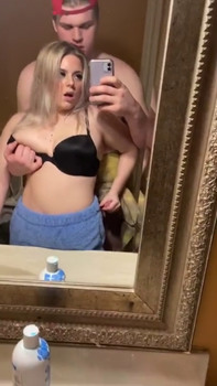 POV blowjob hot blonde gets throatpie - Chatroulette Porn