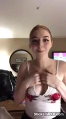 Blonde Gamer Girl Rides Dildo on Gaming Chair - Tinder Sex