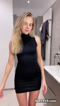 Sweetest Claire softcore in black dress