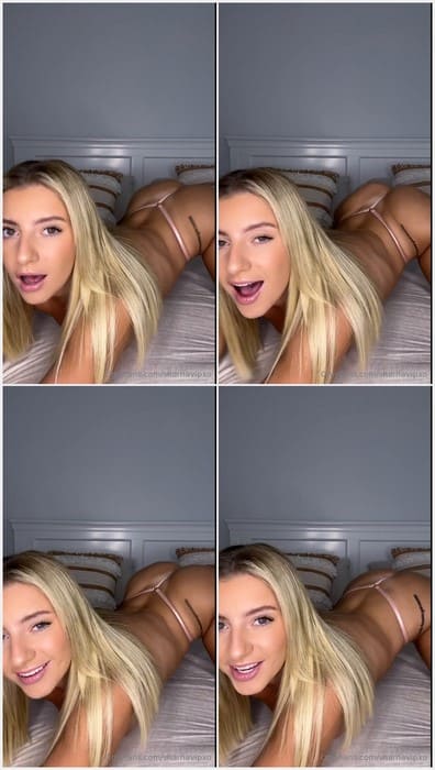 Thesashaxo onlyfans full leaked video with naked ass. Sexy blonde girl in bedroom waiting your dick inside her pretty mouth!