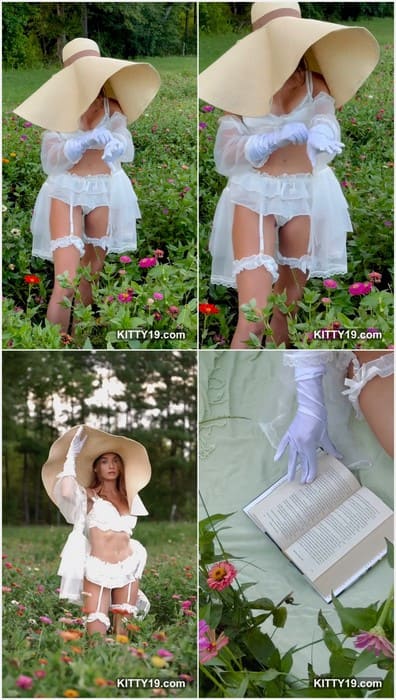 Brooke Tilli naked sexy model posing on nature in sexy lingerie. Her white panties so clean! Download it.