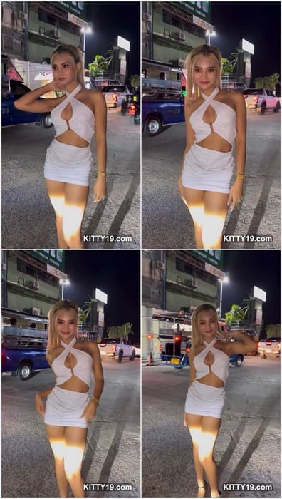 Jintana Tingsa pornstar in mini skirt posing on the street! Download full leaked video and enjoy!