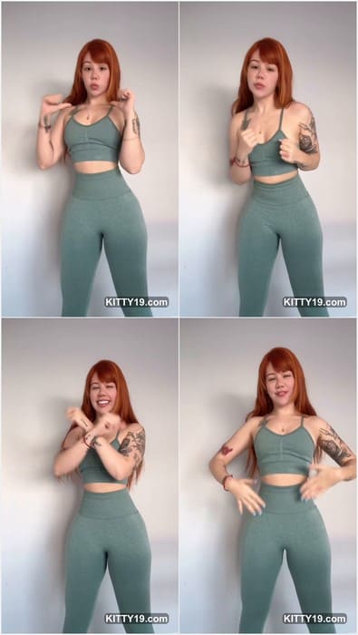 Kine-chan leak full video in sexy yoga pants. Redhead beauty star only for your absolutly naked and wet now.