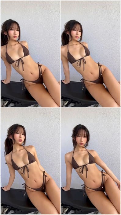 therealrayasteele onlyfans asian popular model posing in bikni before deep blowjob sextape action on camera.