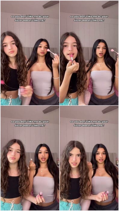 Jasmine Mir tiktok dancing leak video from her private account. Beauty two friend with incredible hard bodies and tits! WOW!