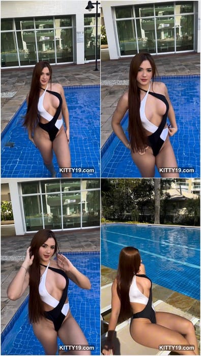 Letycia Soares nudes tits and beauty girl in pool with wet pussy and tits. She is perfect Columbian pornstar!