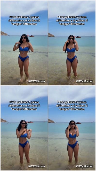 Melissa Gastelum leaks bikini videos before sex on the beach. Her pussy and ass need fucking 2 times per day! Download it.