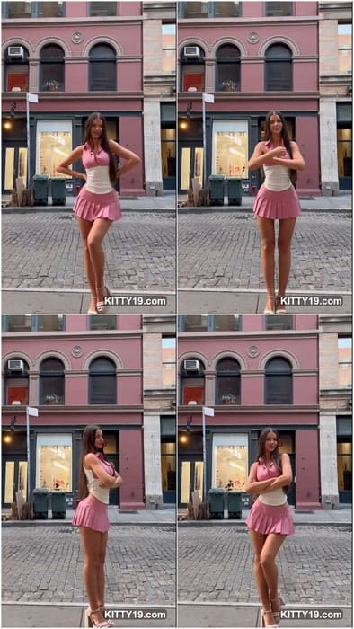 Noriella leaked video with hot legs and beauty face. Hot model and actress posing on the street in New York! Download it.