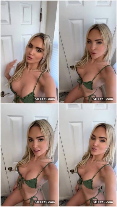 Sexy Rayraywhit leaked video. Beauty blonde with hot green lingerie and bra. Her panties clean now. Get her pussy now!