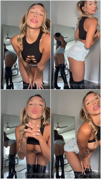 Victorialit porn star and naked onlyfans girl with incredible tits and face. Really slut girl on rare leak video for you free.