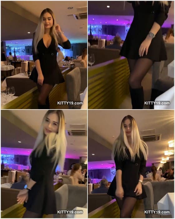 Alina Aignatova instagram leans slightly with confidence, her soft blonde waves framing a serene face and a graceful hourglass silhouette.