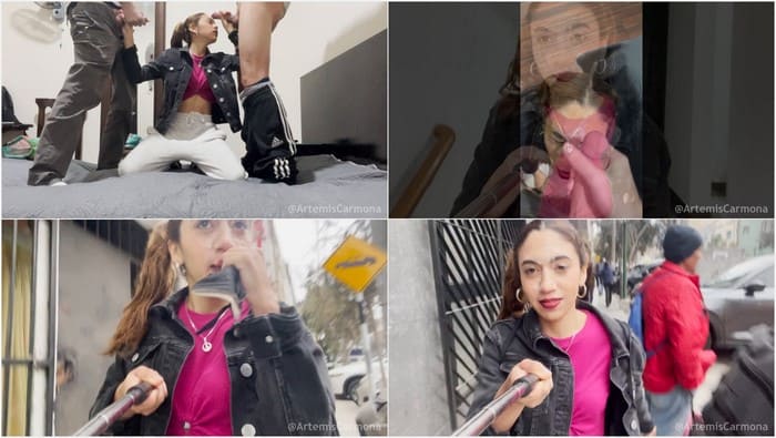 Artemis Carmona get massive facial and cumshot on her slut latina face! Wow, she is perfect babe! Download it now.