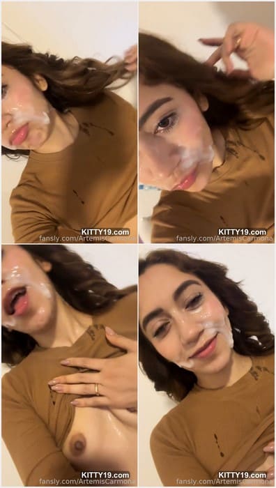 Artemis Carmona leaked video with naked tits and face in sperm! Download it rare video and fuck her mouth now!
