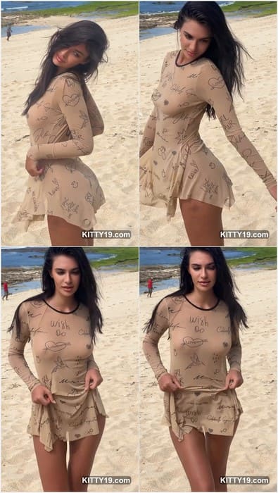 Alina Zhytielieva nude brunette model from Russian with incredible hard titty nipples! Sexy and hot girl! Download it now.