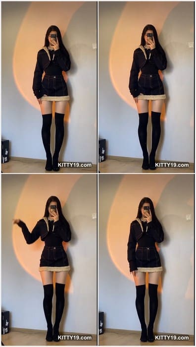 Quincymood leak video with sexy long legs and short skirt. Instagram and tiktok model loves sex and masturbating hard with hand and finger.