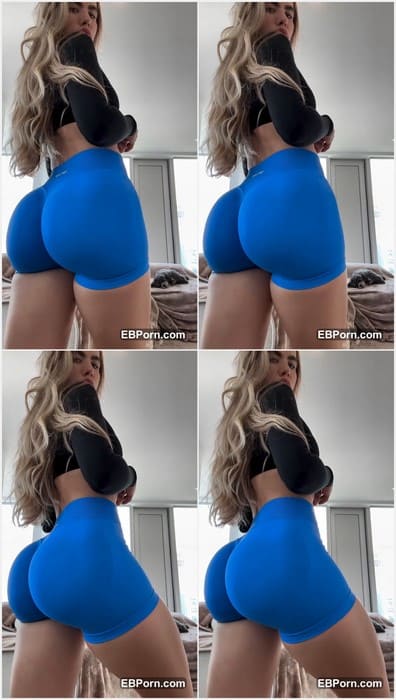 Islamyla leaked video with her incredible big ass in blue pants. Her panties already wet and pussy ready for sex now! WOW!