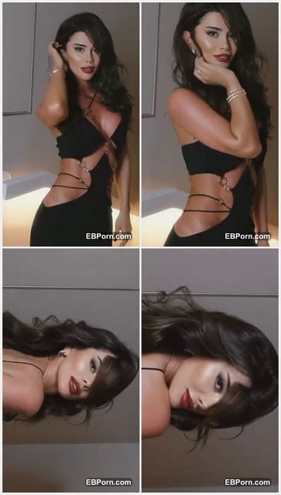 Samira Aghayeva sexy model and instagram star without bra posing and showing her perfect tits. Download now free, guys.