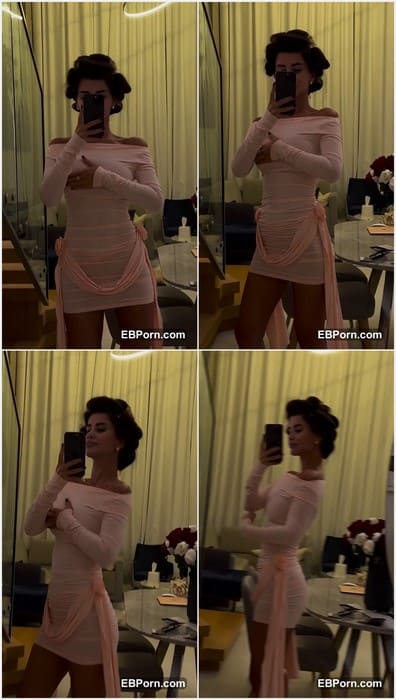 Samira Aghayeva instagram sexy and beauty girl posing in tight dress without bra and panties. Baku model and just hot girl.