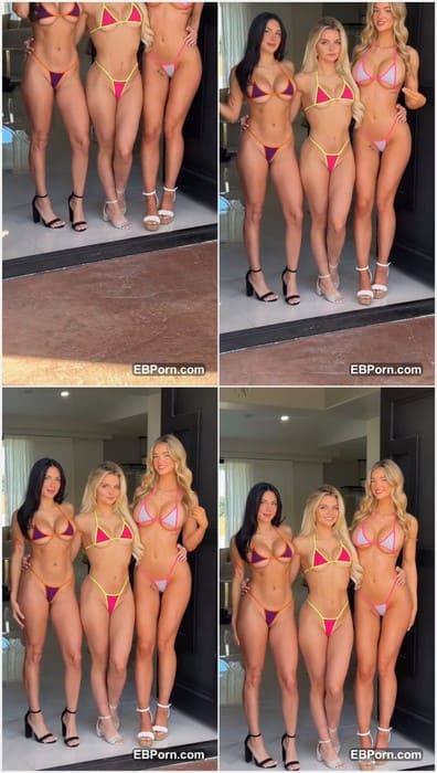 Trippie Bri anal sex fan posing with other two onlyfans girls and they all need sex right now! Adorable girls!