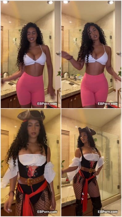 Barbara Ramirez instagram model and sexy onlyfans star posing in tight pants without panties and need fuck right now! Amazing!