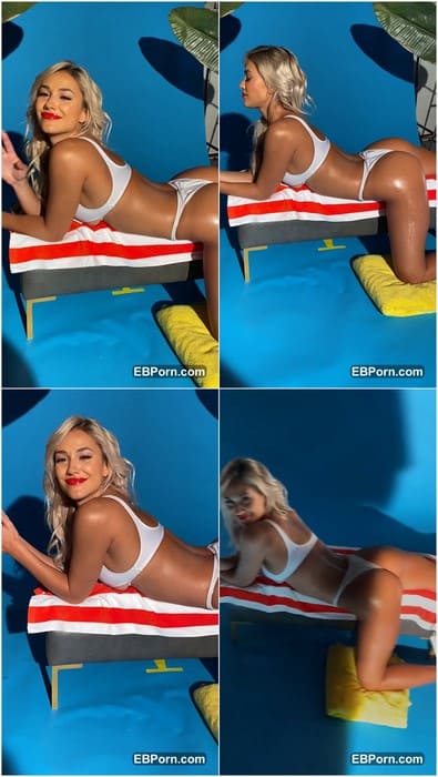 Julieta Rodriguez naked ass on full leaked video. So hot and funny blonde with pretty face posing on leaked video from her OF!