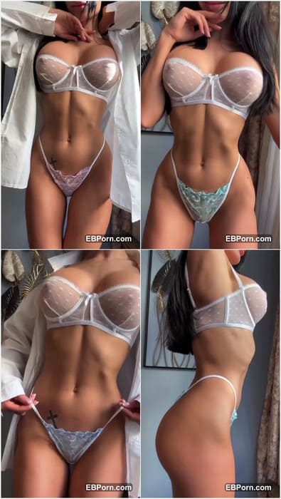 Kristyna Sixtova sexy Onlyfans star posing in sexy lingerie and show her wet pussy for you. Can you fuck or lick pussy now? She is wait!