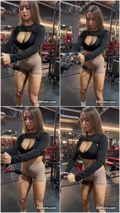 Reby Rose onlyfans model in tight yoga pants posing and showing her pretty tits in sexy t-short. Download it leak video free.