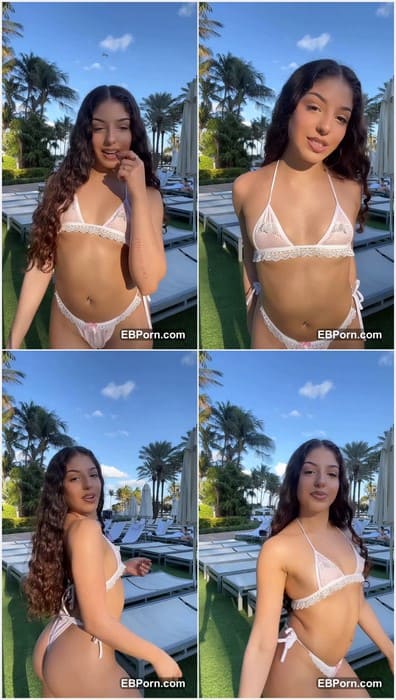 Stargirlstez ass and pussy so fresh and hot. Beauty girl posing in mini bikini on public and waiting her boyfriend!