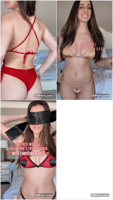 Christina Khalil porn leak video with her amazing big boobs and sexy smile. Beauty girl with hot nipples! Download it now!