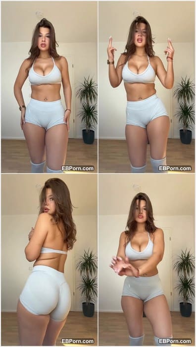 Xenia Helena naked sexy girl in fit lingerie posing and wait your dick for ridding after gym! Enjoy buddy and fuck her.