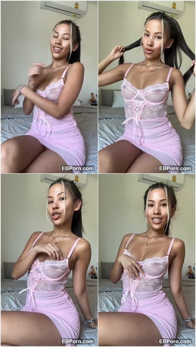 Ninacola porn leaked video with adorable body and tits on sexy pink dress. Amazing girl with hot body! WOW!