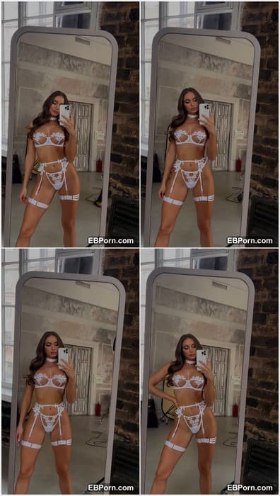 Alena Shatskaya nude model show her cute pussy in white lingerie after hard anal sex with her client. Escort girl from Moscow.