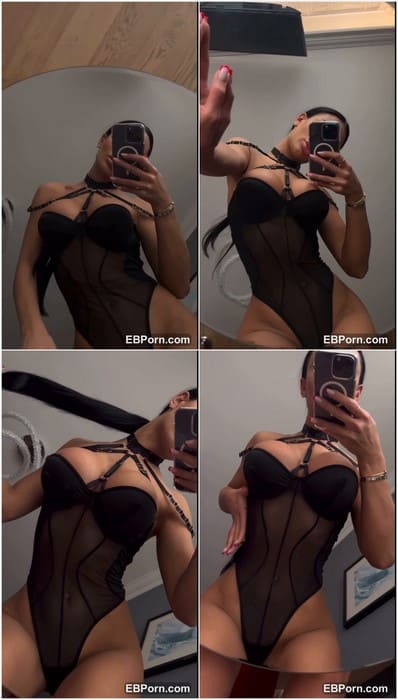 Alyona Argsm onlyfans model show her amazing fit body and tits in hot black lingerie. Download it leak now buddy!