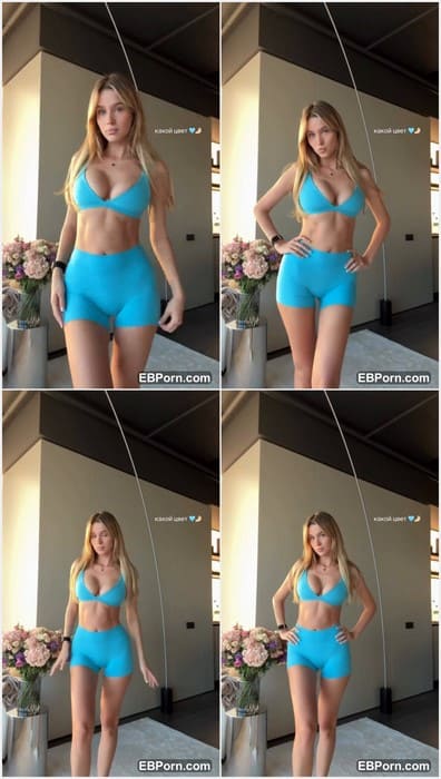 Dasha Boyko tits nad ass in fitness clothing. Sexy fit model from Russia but lives in Dubai show her tight cameltoe pussy!