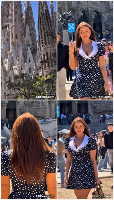 Eleonora Badirova topless girl walking on the Moscow streets without her bra and all guys need suck her titty hard nipples! Mad girl.