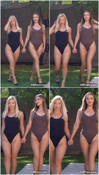 Harriet Parkes nude blonde girl walking with her college friend and really need fucking with you. But fisty - lick two pussies now!