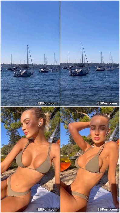 Julia Cavanagh nude sexy girl posing on the public beach in Maldives. I need touch her boobs and pussy by my fingers.