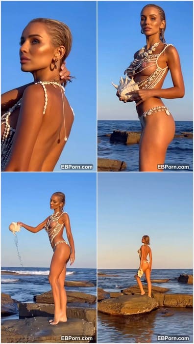 Julia Cavanagh bikini model with adorable body in hot panties. Sexy and cute girl with amazing beauty face and natural body.